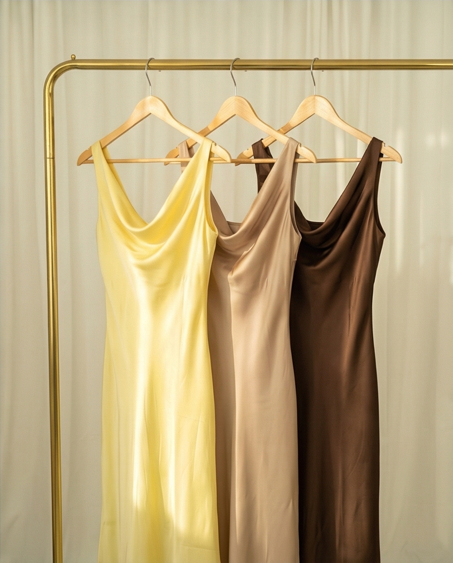 Satin Kleid