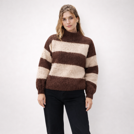 Gemütlicher Pullover – Rundhalsausschnitt