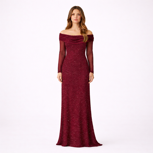 Elegantes Strass-Kleid