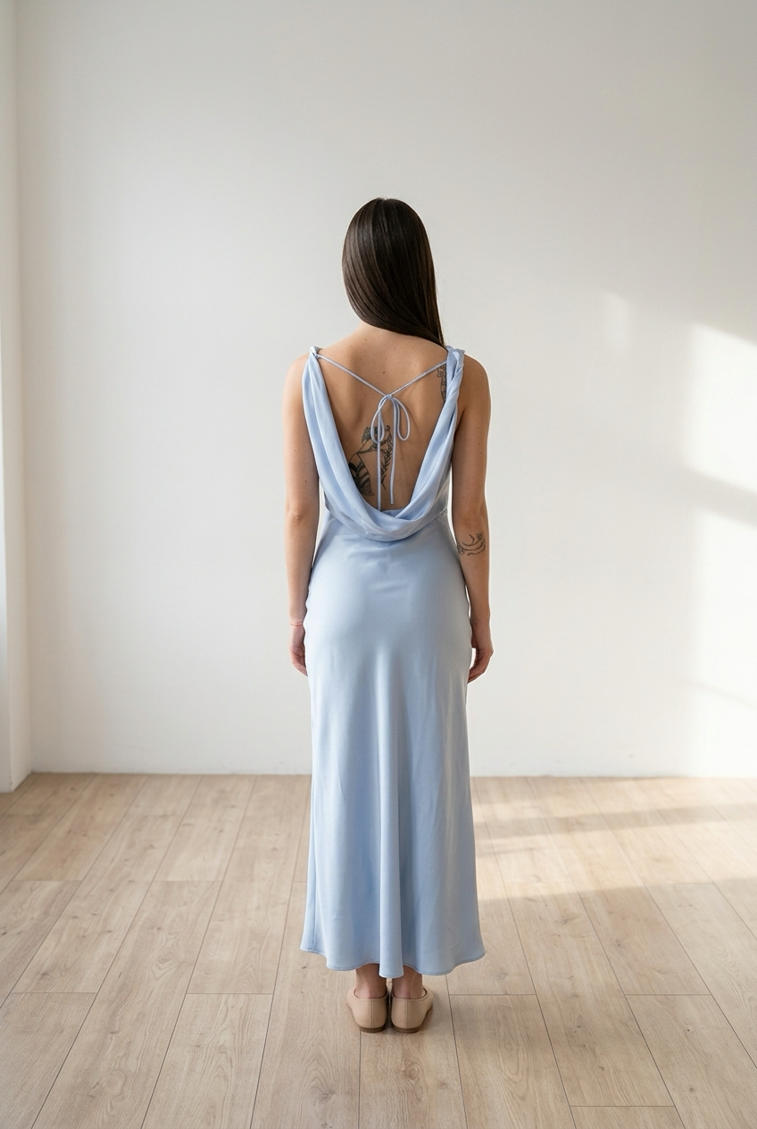 Satin Kleid
